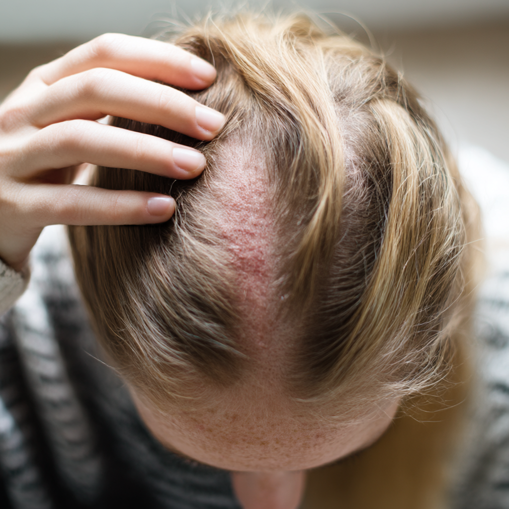 Łuszczyca skóry głowy – przyczyny, objawy, badania i leczenie