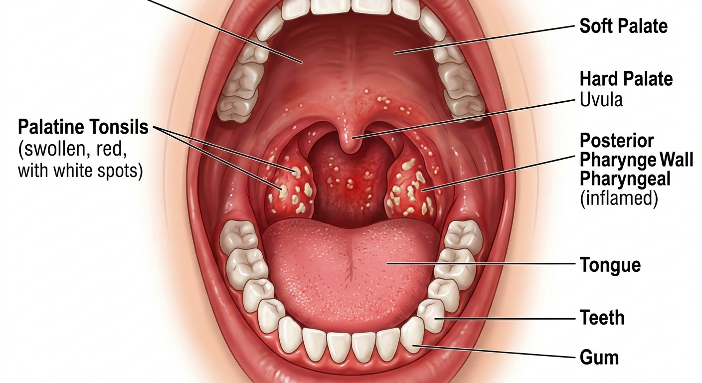 Paciorkowiec w gardle – objawy, leczenie i cena badania (Streptest)
