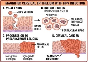 Wirus HPV szyjki macicy – objawy, rodzaje zakażeń i diagnostyka