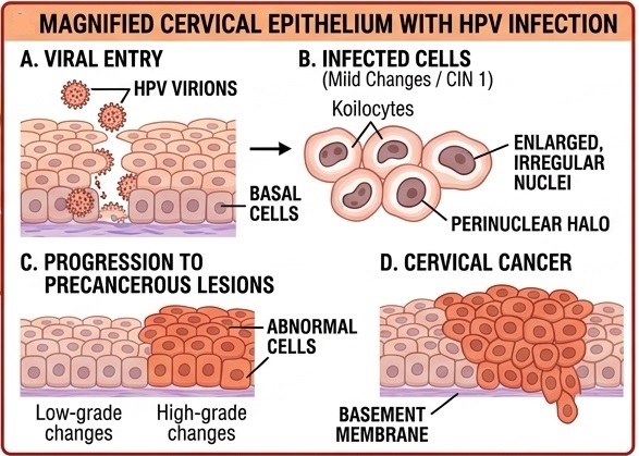 Wirus HPV szyjki macicy – objawy, rodzaje zakażeń i diagnostyka